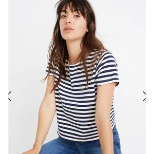 NWT Setlist Boxy Tee in Marton Stripe